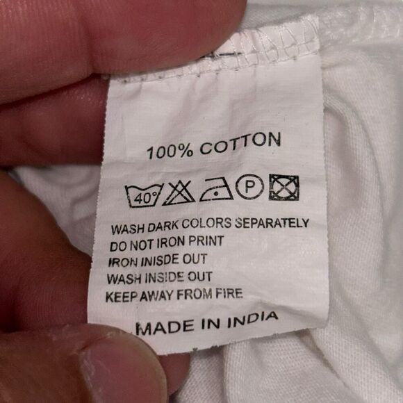 crazy jack mens xxl fiji islands white crew neck short sleeve t-shirt - Picture 10 of 10